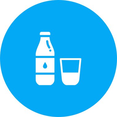 Tek içecek simgesinin vektör illüstrasyonu