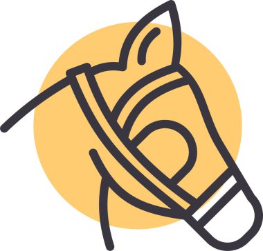 At. Web simgesi basit illüstrasyon