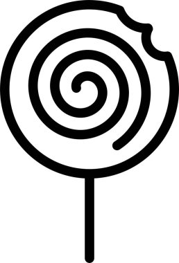 Lolipop. Web simgesi basit illüstrasyon 