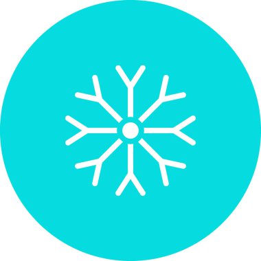 Kar Tanesi Web simgesi basit bir resimleme