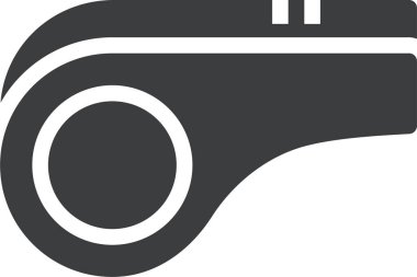 vektör illüstrasyonu, ıslık simgesi biçimi