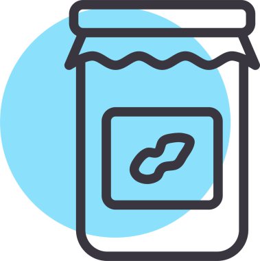 Yemek. Web simgesi basit illüstrasyon