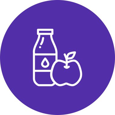 Sağlıklı yemek ikonu. Web simgesi vektör illüstrasyonu