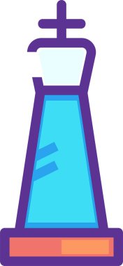 Kral satranç taşı simgesinin vektör illüstrasyonu