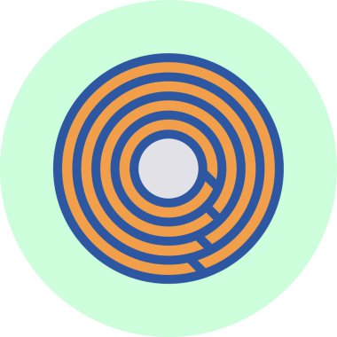 Hedef. Web simgesi vektör illüstrasyonu 