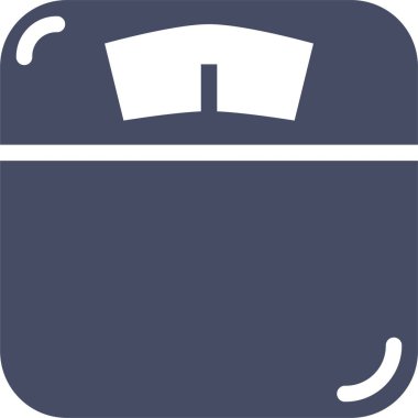 Ağırlık ölçekli ikon vektörü, saat işaretine uygun. renk sembolü çizimi