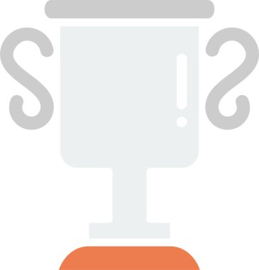 Kupa. Web simgesi basit illüstrasyon