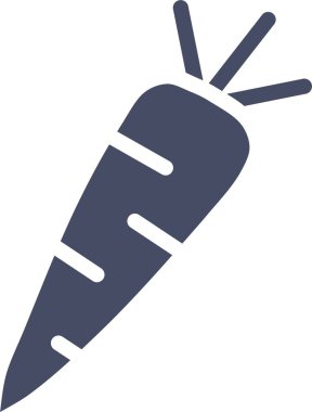 Havuç. Web simgesi basit illüstrasyon