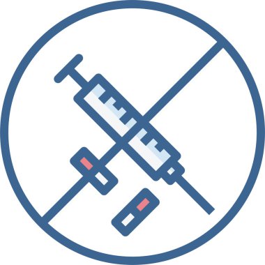 Şırınga. Web simgesi basit illüstrasyon