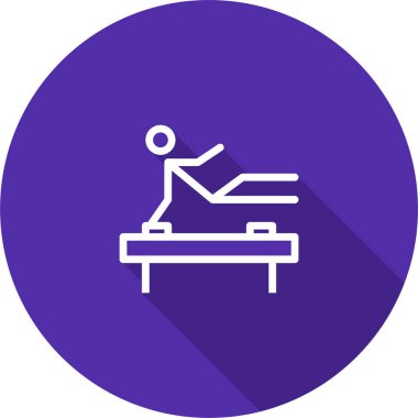Jimnastik. Web simgesi basit illüstrasyon