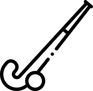 Hokey sopası ağ simgesi, vektör illüstrasyonu 