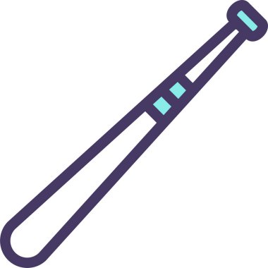 Beyzbol sopası. Basit resimleme 