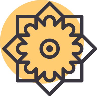 Teçhizat Web simgesi basit illüstrasyon