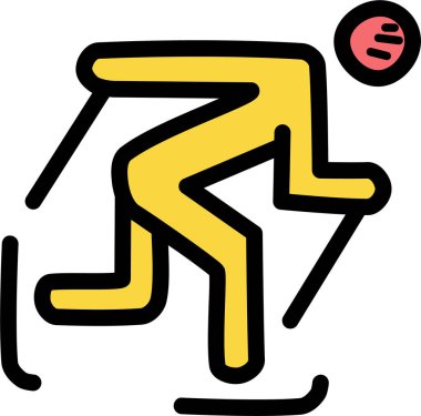 Kayak. Web simgesi basit illüstrasyon