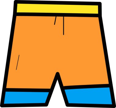 Şort. Web simgesi basit illüstrasyon