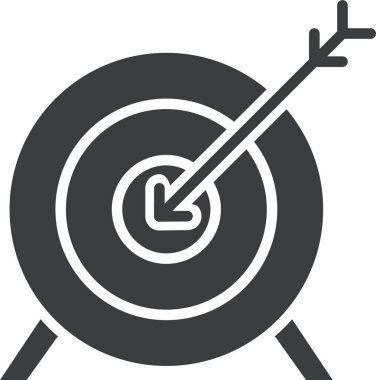 Hedef. Web simgesi basit illüstrasyon