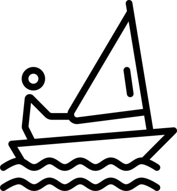 Tekne. Web simgesi basit illüstrasyon