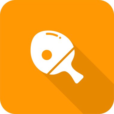 ping pong web simgesi, basit vektör illüstrasyonu