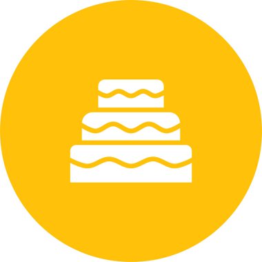 kek ikonu vektör illüstrasyonu