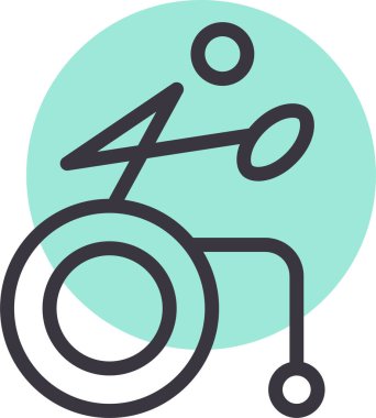 Bisiklet. Web simgesi basit tasarım