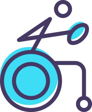 Bisiklet. Web simgesi basit illüstrasyon