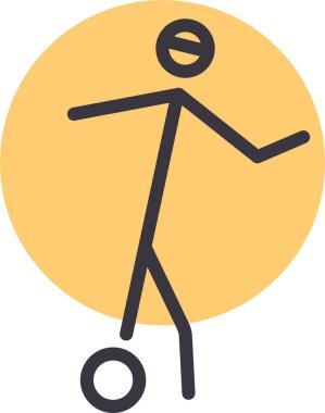 Felç oyunları. Web simgesi basit illüstrasyon