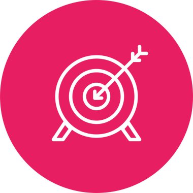 hedef simge vektör illüstrasyonu