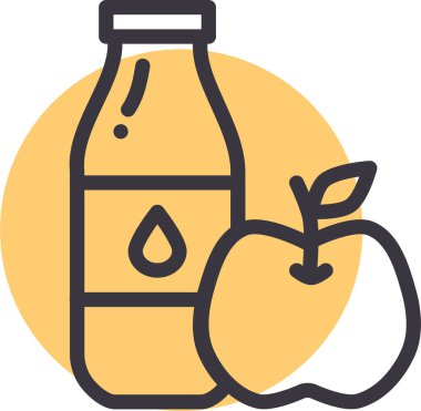 Sağlıklı yemek ikonu. Web simgesi vektör illüstrasyonu