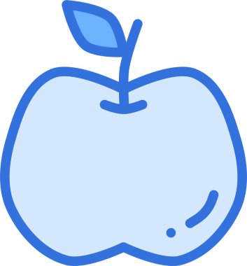 Elma. Web simgesi basit illüstrasyon