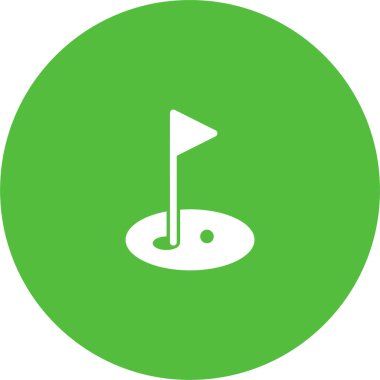 golf web simgesi basit illüstrasyon