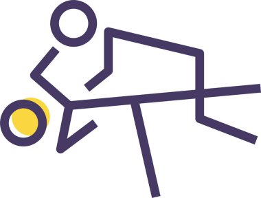 judo. Web simgesi basit illüstrasyon