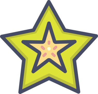 Yıldız. Web simgesi basit illüstrasyon