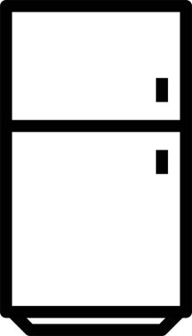 buzdolabı vektör simgesi modern illüstrasyon 