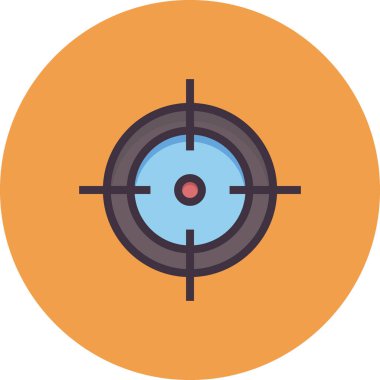 Hedef. Web simgesi basit illüstrasyon