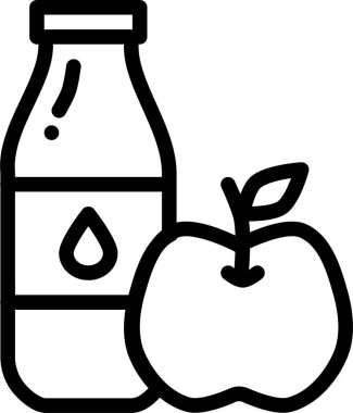 Sağlıklı yemek ikonu. Web simgesi vektör illüstrasyonu