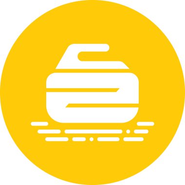 Curling web simgesi basit illüstrasyon