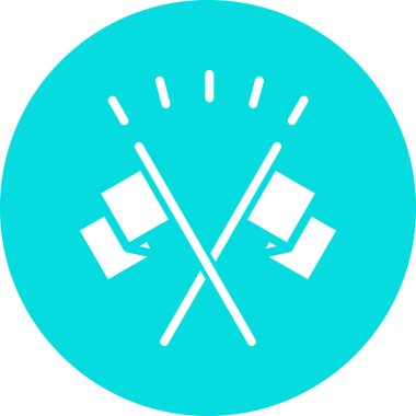 Bayrak simgesinin vektör illüstrasyonu