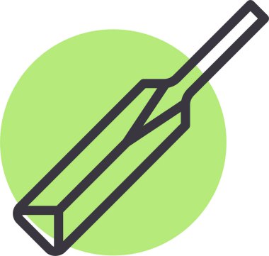 Kriket web simgesi basit illüstrasyon