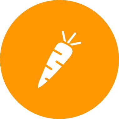 Havuç simgesi, vektör çizimi