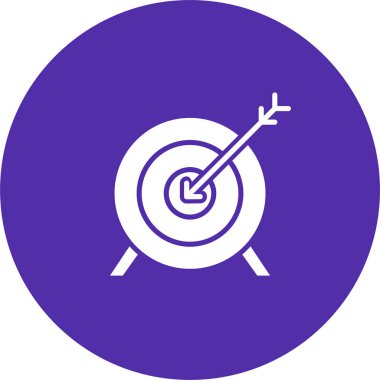 Hedef. Web simgesi basit illüstrasyon