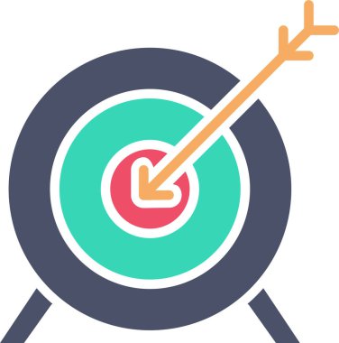 Hedef. Web simgesi basit illüstrasyon