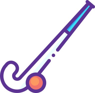 Hokey sopası ağ simgesi, vektör illüstrasyonu 