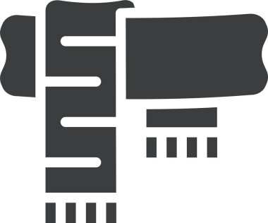 eşarp web simgesi, basit vektör illüstrasyonu