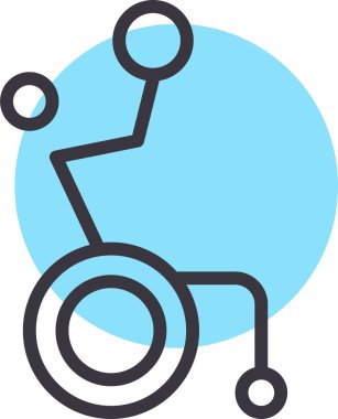 Bisiklet. Web simgesi basit illüstrasyon