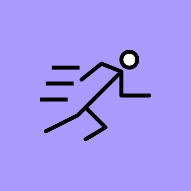 Bir spor simgesinin vektör illüstrasyonu