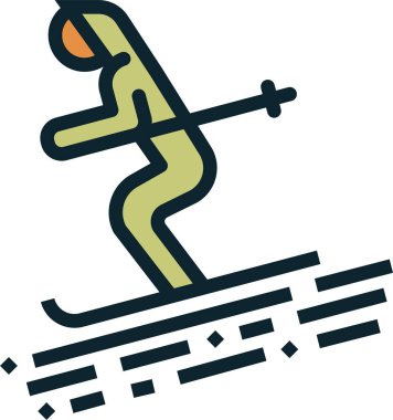 Kayak. Web simgesi basit illüstrasyon