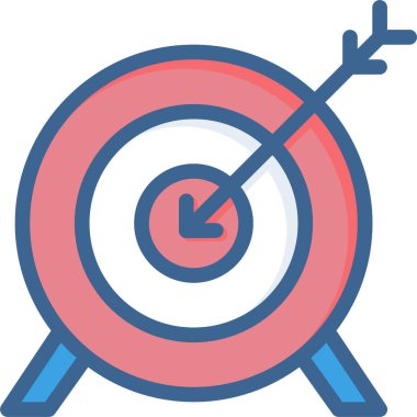 Hedef. Web simgesi basit illüstrasyon