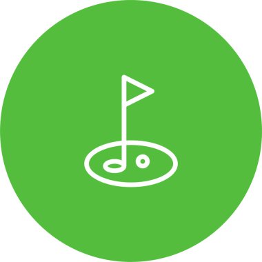 golf web simgesi basit illüstrasyon