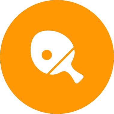masa tenisi web simgesi, basit vektör illüstrasyonu