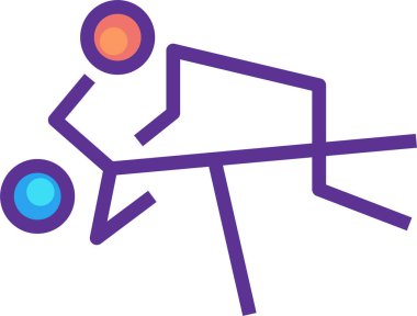 judo. Web simgesi basit illüstrasyon
